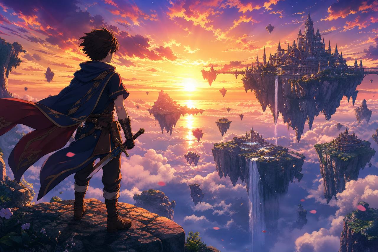蘑菇视频-奇幻冒险动漫《天空之城》动漫教程演示